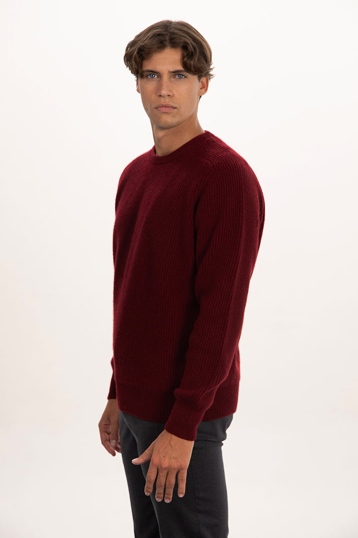 Girocollo maglia inglese in puro cashmere - Altex Cashmere