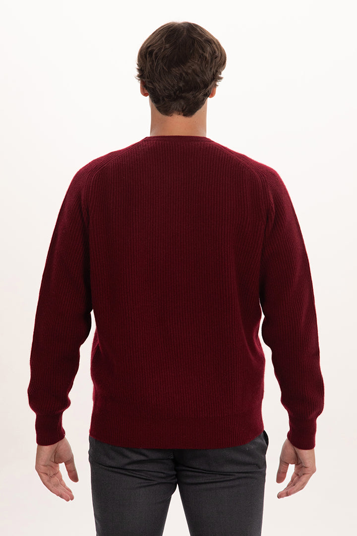 Girocollo maglia inglese in puro cashmere - Altex Cashmere