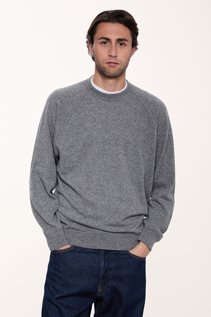 Raglan Crewneck in pure cashmere