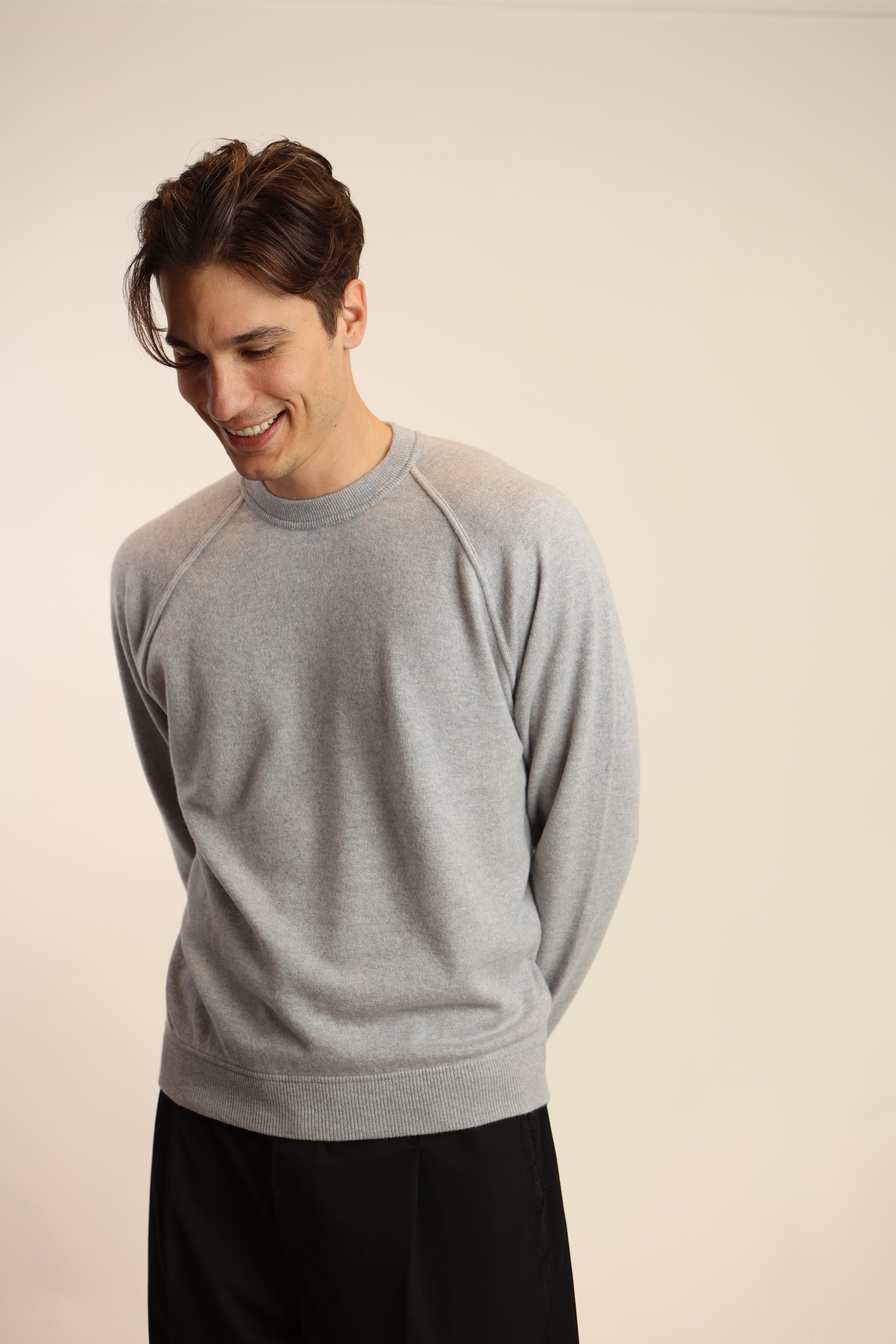 Felpa girocollo in puro cashmere - Altex Cashmere