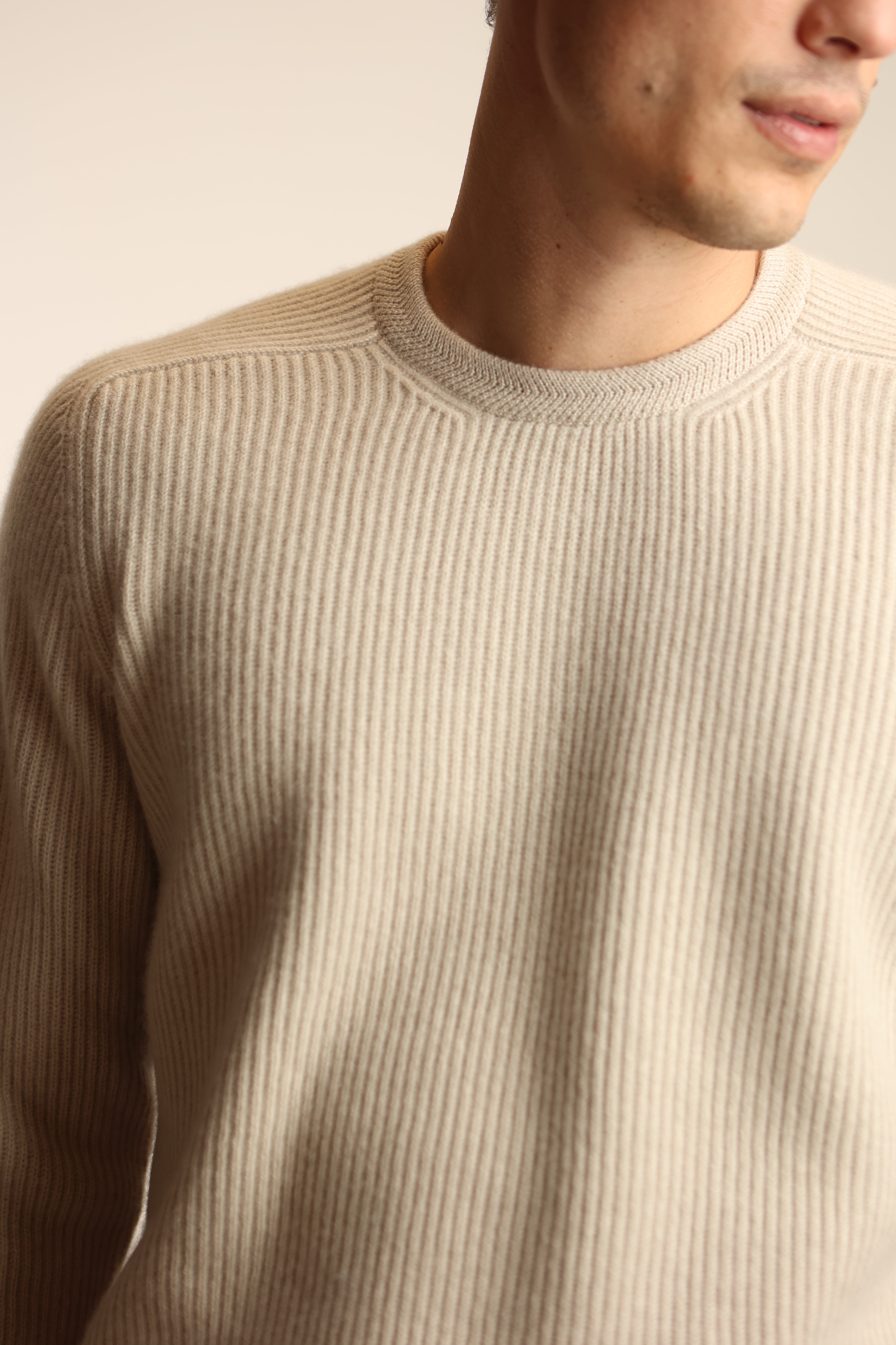 Girocollo maglia inglese in puro cashmere - Altex Cashmere