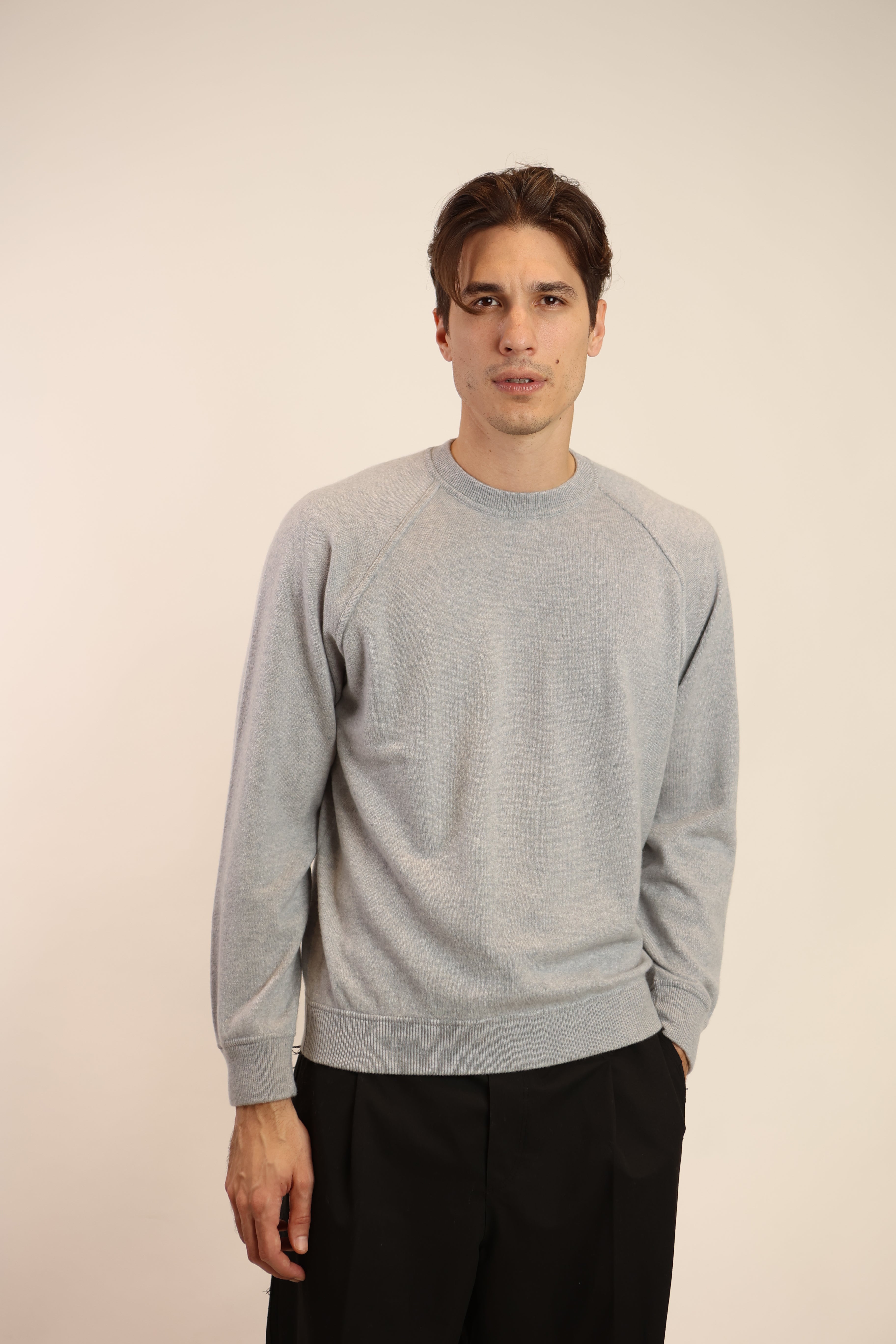 Felpa girocollo in puro cashmere - Altex Cashmere