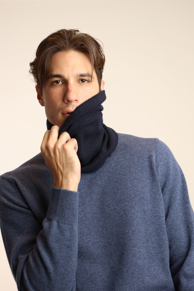 Scaldacollo Uomo in Puro Cashmere, Made in Italy