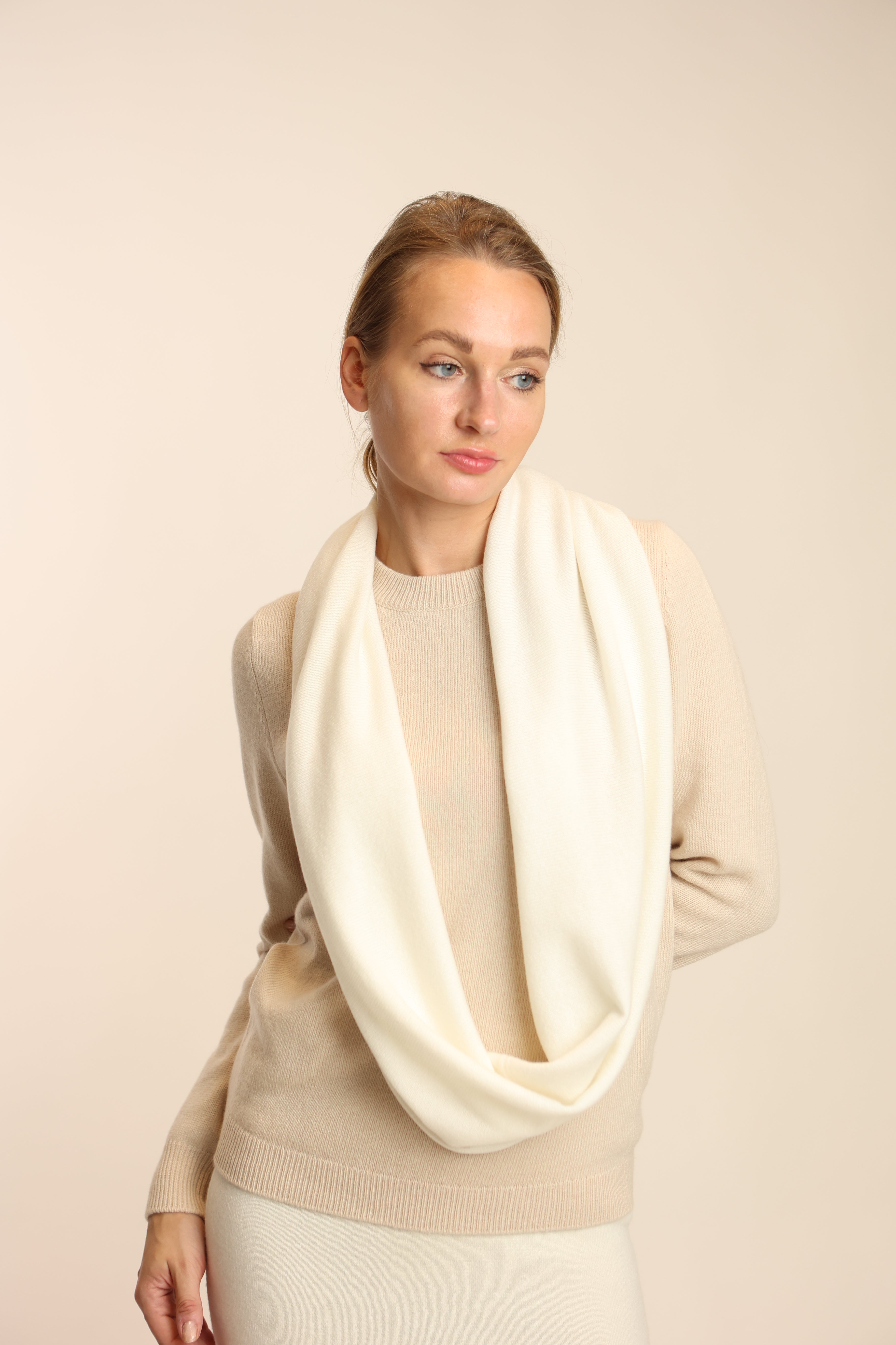 Sciarpa anello in puro cashmere - Altex Cashmere