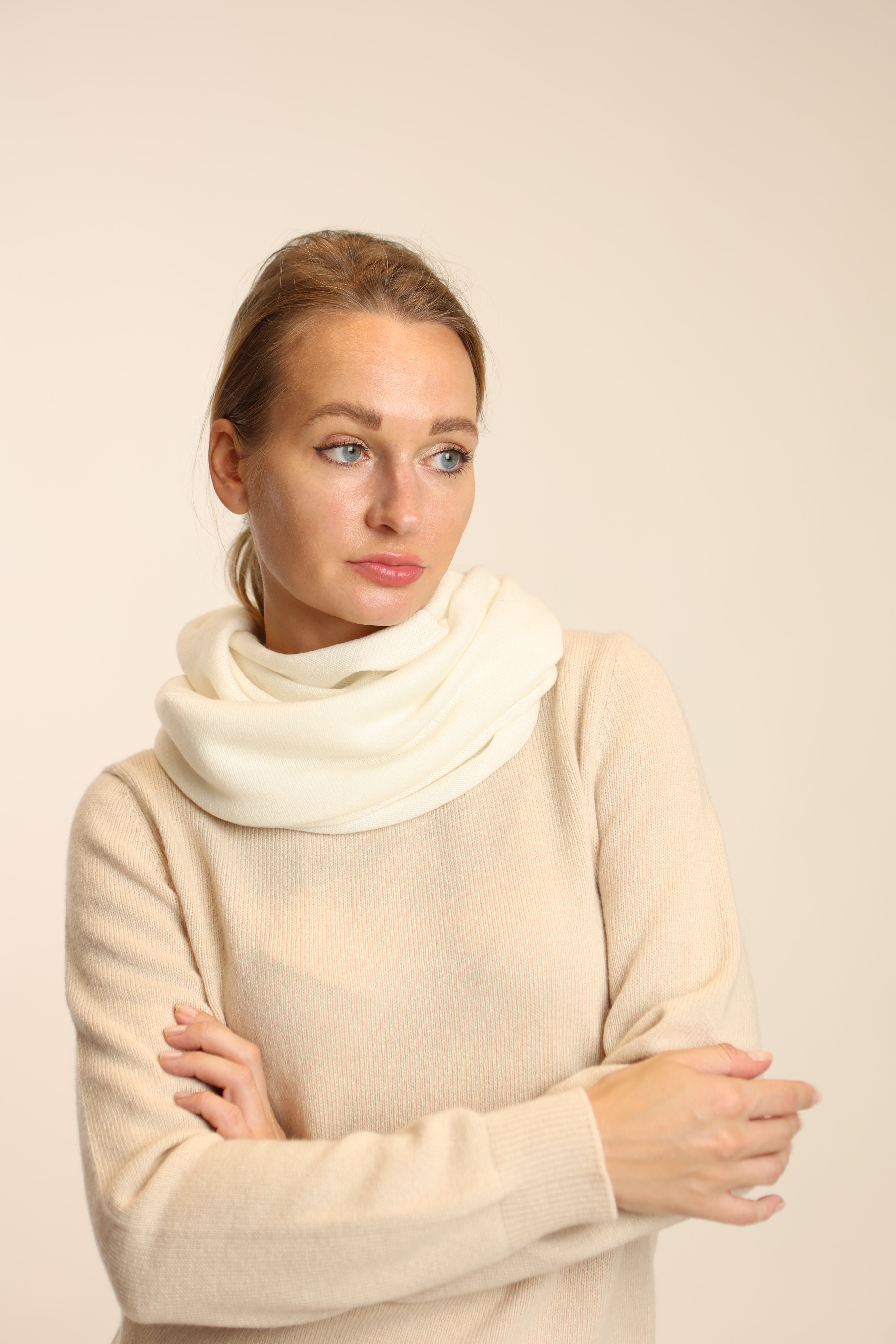 Sciarpa anello in puro cashmere - Altex Cashmere