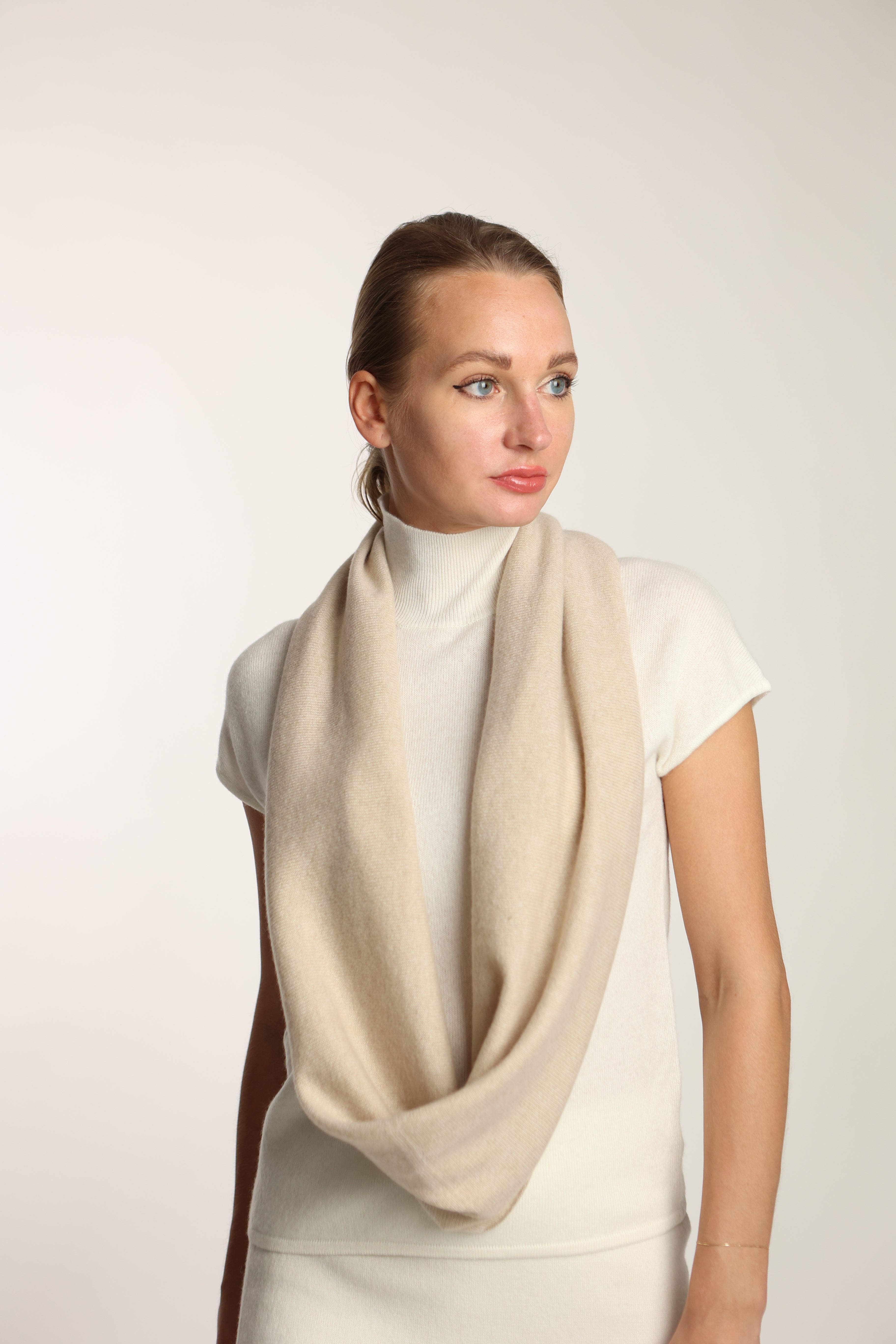 Sciarpa anello in puro cashmere - Altex Cashmere