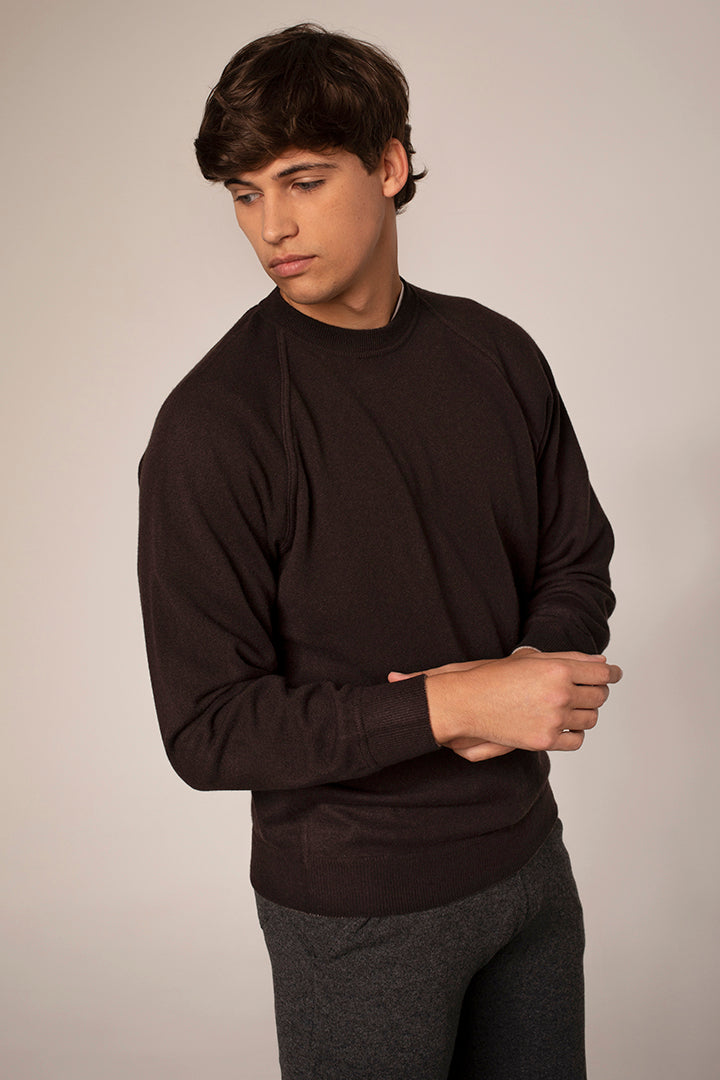 Felpa girocollo in puro cashmere - Altex Cashmere