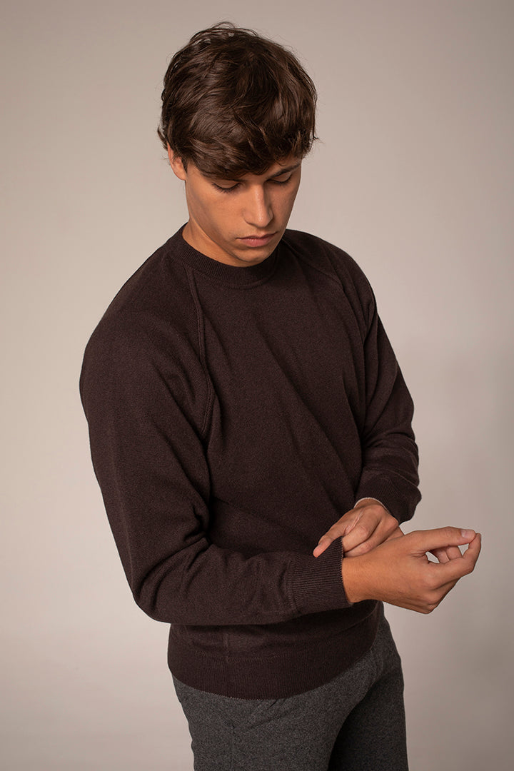 Felpa girocollo in puro cashmere - Altex Cashmere