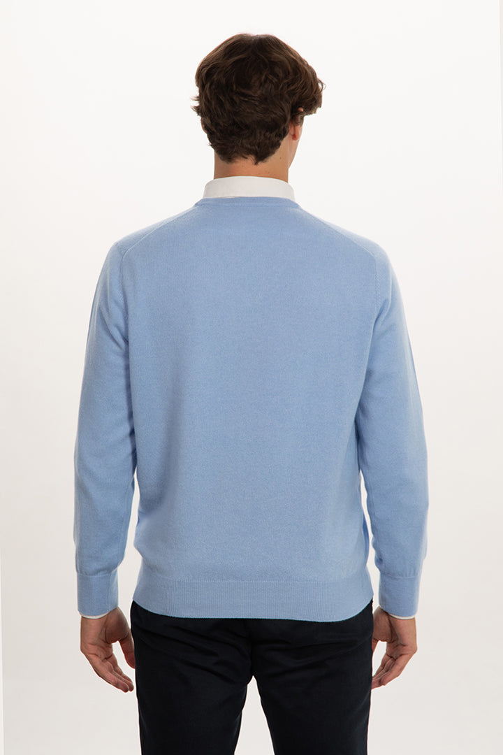 Maglia scollo v in puro cashmere - Altex Cashmere