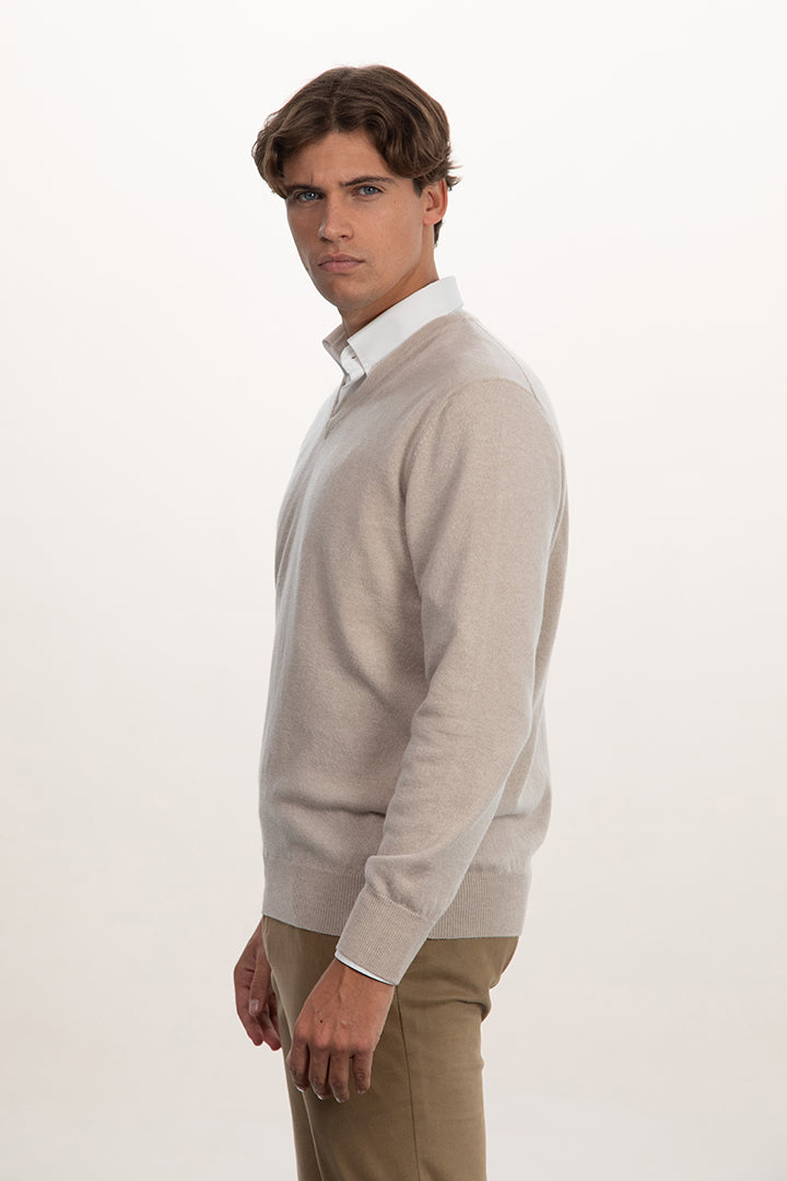 Maglia scollo v in puro cashmere - Altex Cashmere