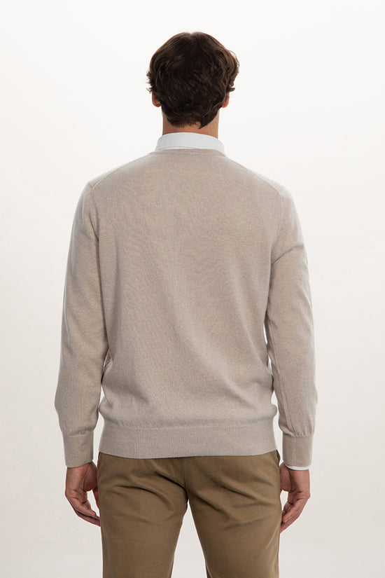 Maglia scollo v in puro cashmere - Altex Cashmere