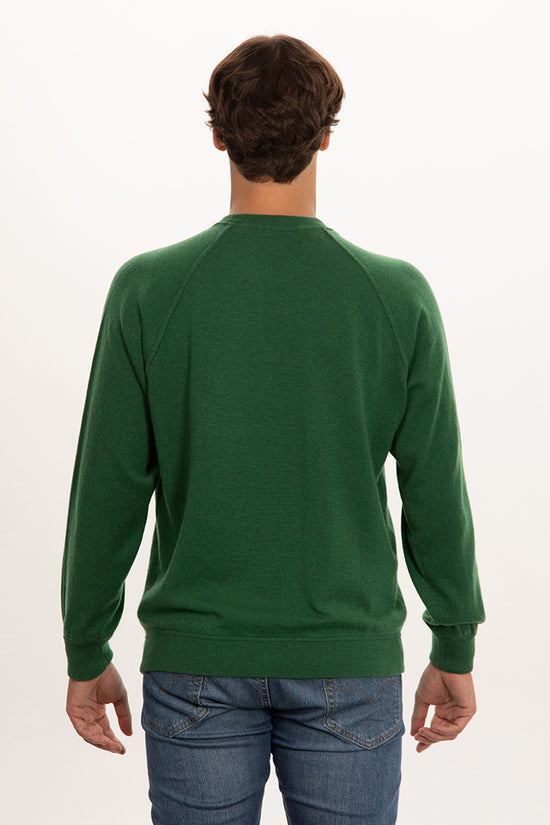 Felpa girocollo in puro cashmere