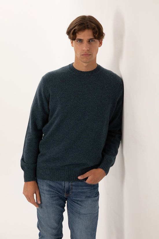 Maglione girocollo taglio shetland 100% cashmere - Altex Cashmere