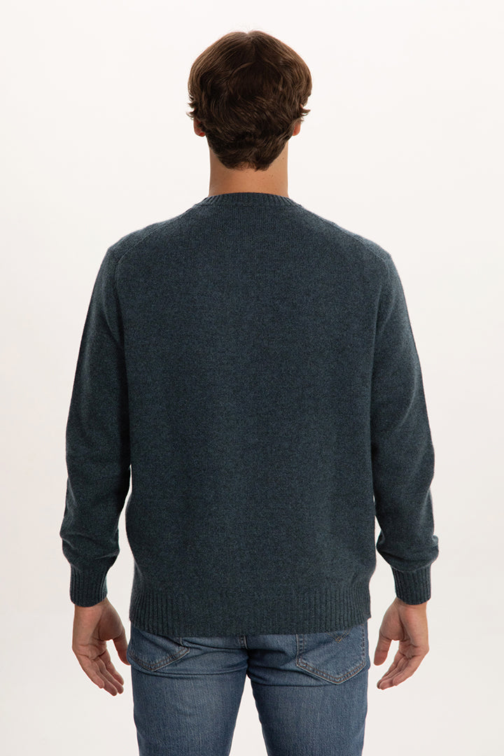 Maglione girocollo taglio shetland 100% cashmere - Altex Cashmere