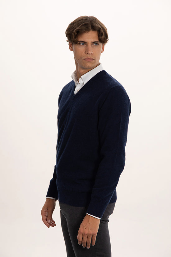 Maglia scollo v in puro cashmere - Altex Cashmere