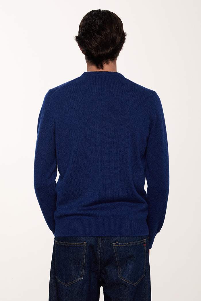 Crewneck sweater in pure cashmere