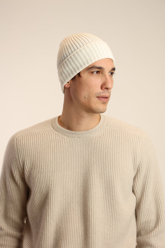 Cappello a coste in puro cashmere - Altex Cashmere