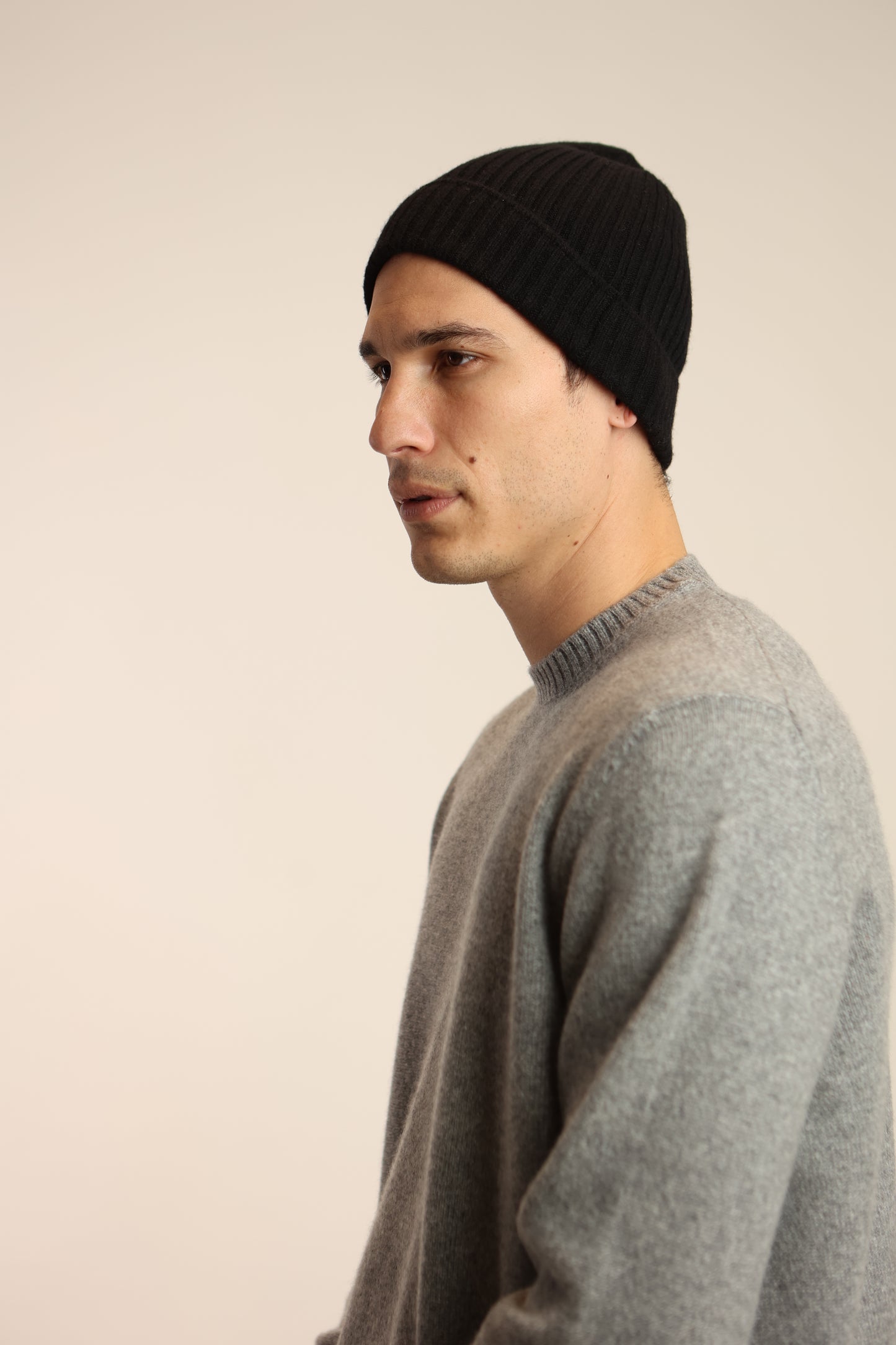 Cappello a coste in puro cashmere - Altex Cashmere